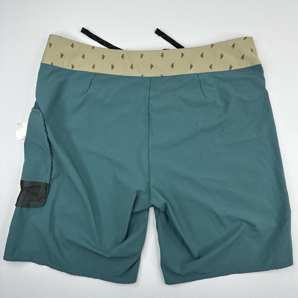 Patagonia Men's Teal Resortwear Swim Trunk Boardshort W35.25/L9 - Picture 4 of 16
